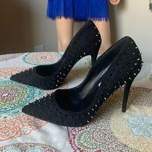Steve Madden Black Studded Heels
